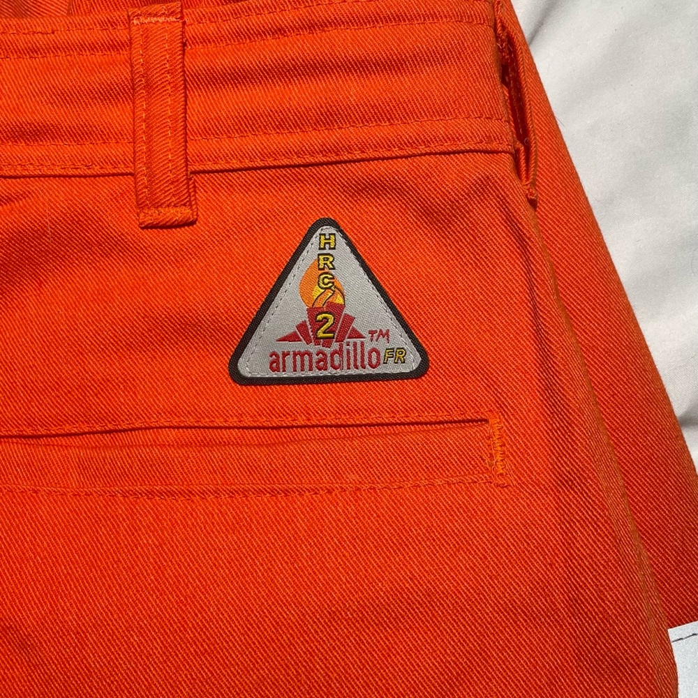 Armadillo Orange Work Pants